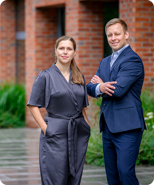 Jana Průchová s kolegou